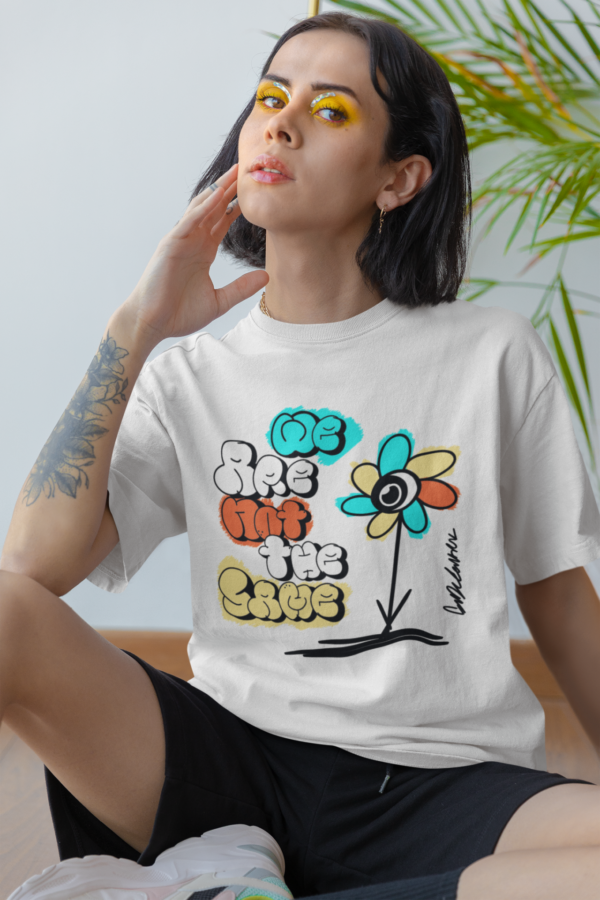 mockup of a woman with cool makeup and a t shirt m29348 1