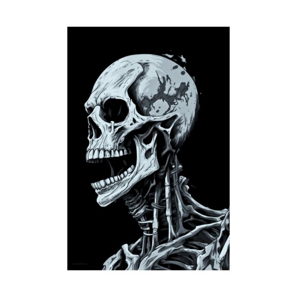 Decay's Embrace: Mortal Eternity - Premium Quality Skull Vector Art - Poster Or PNG - Image 22